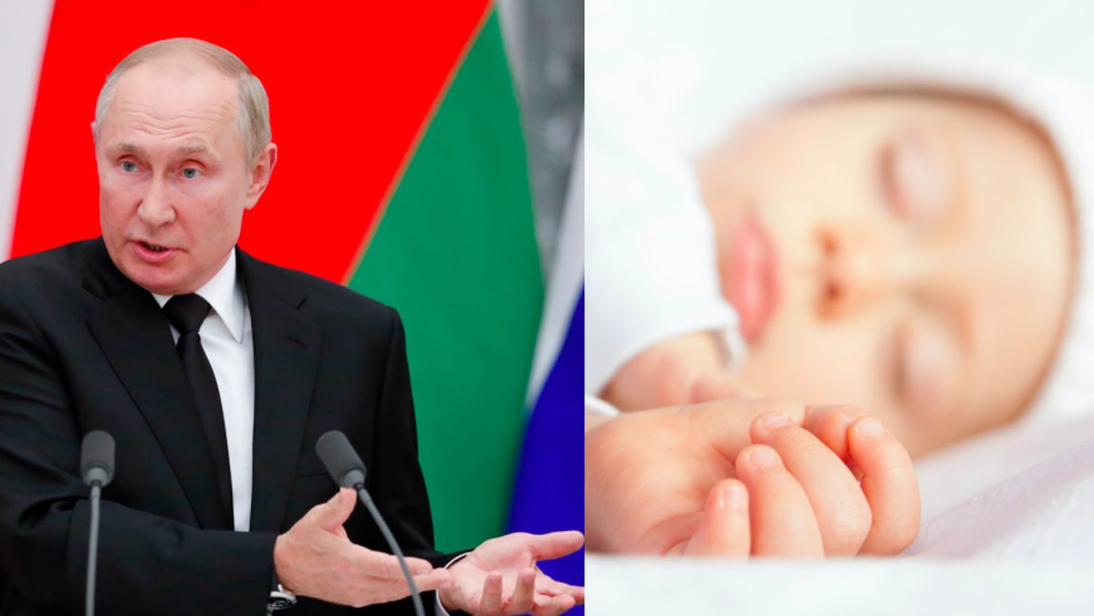 Föräldrarna ville döpa sonen till Vladimir Putin, nekades av Skatteverket. Barnet på bilden är inte samma som i artikeln. 